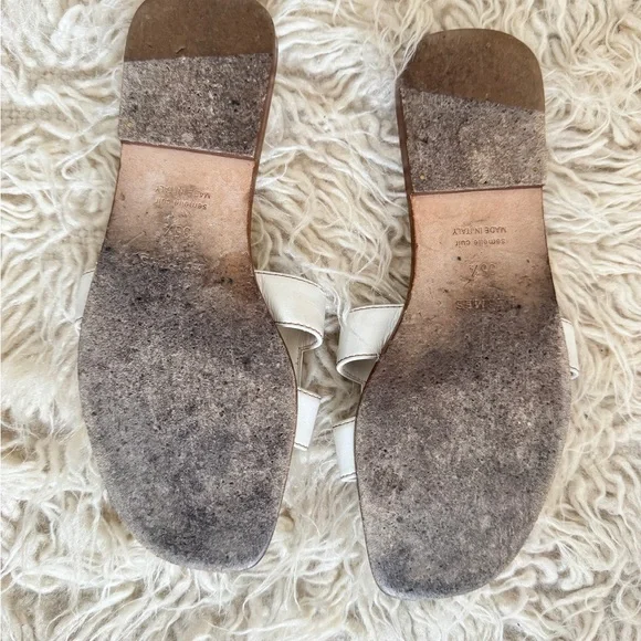 Authentic Hermes Blanc Oran Sandals (35.5) $900